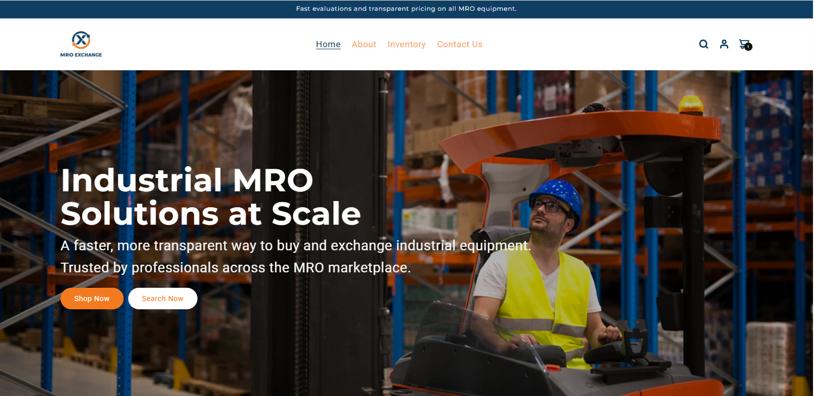 MRO Exchange - Shopify E-commerce Store