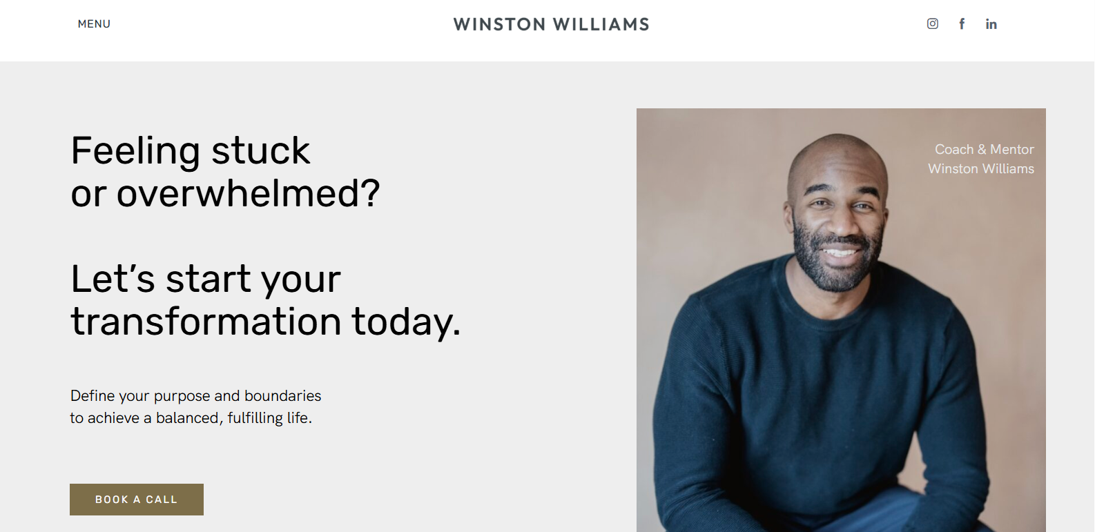 Winston Williams - WordPress Website